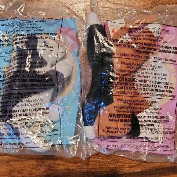 Bundle of 6 unopened McDonalds happy meal teanie beanie babies from 1999 - Picture 5 of 5